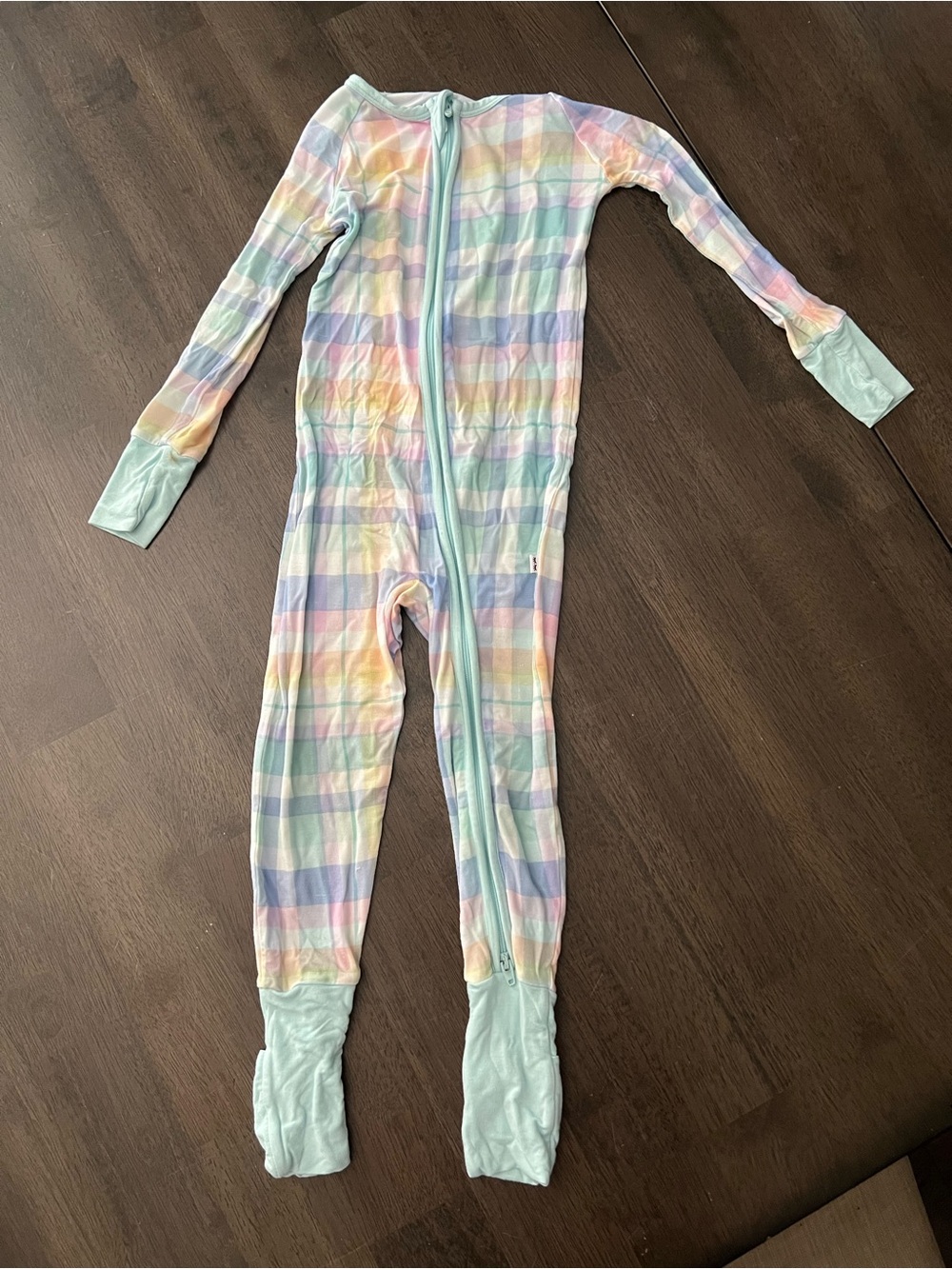 Little Sleepies Pastel Plaid Zippy